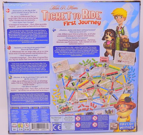 Ticket to Ride First Journey (Dansk)