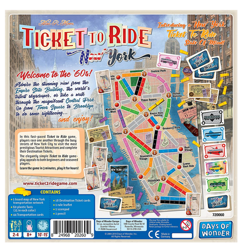 Ticket to Ride - New York (Dansk)