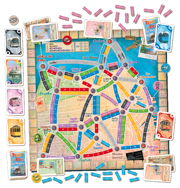 Ticket to Ride - San Francisco (Dansk)