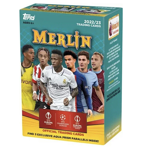 Fodboldkort Topps - Merlin UEFA Chrome 2022/23 - Blaster box