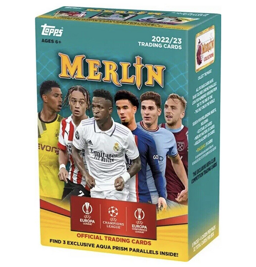 Fodboldkort Topps Merlin UEFA Chrome 2022/23 - Blaster box