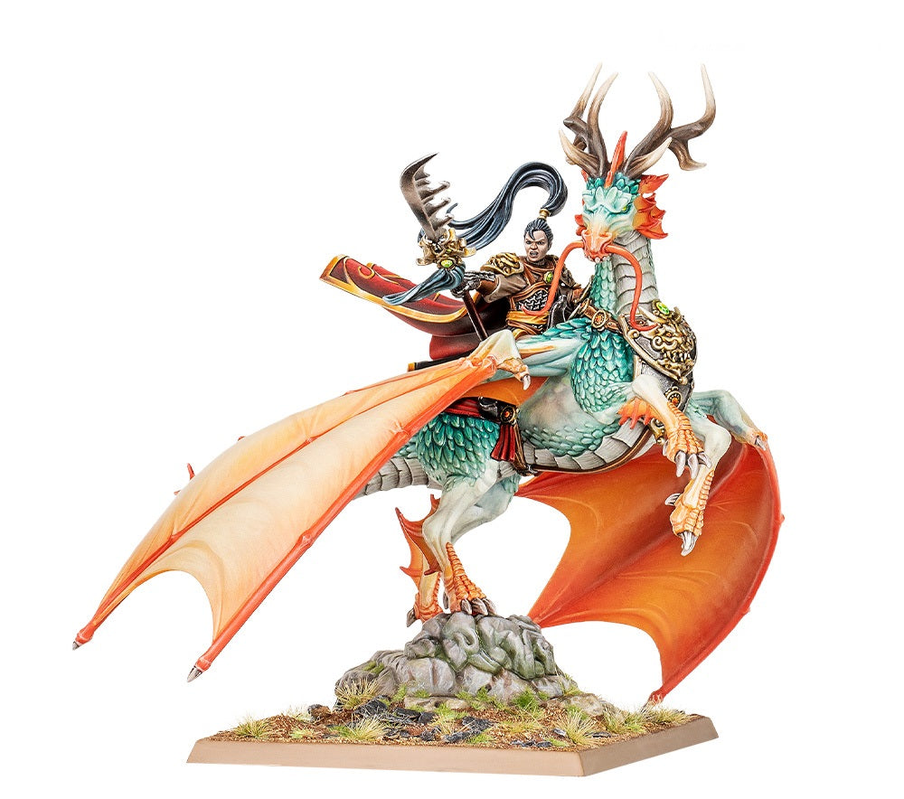 Warhammer: The Old World - Shugengan Lord on Great Spirit Longma