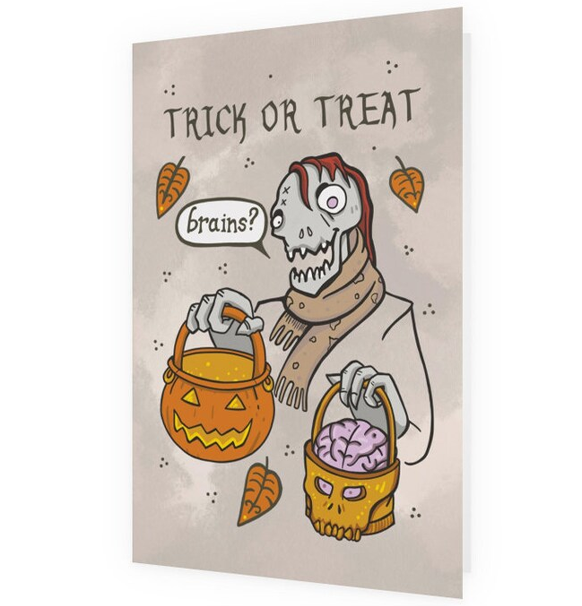 Postkort: Trick or Treat (med kuvert)