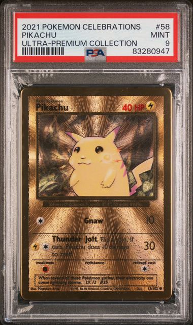 Pikachu #58 PSA 9 [Pokemon Celebrations Ultra-Premium Collection 2021]