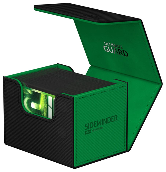 Ultimate Guard: Sidewinder Deck Case 100+ SYNERGY XenoSkin - Black/Green