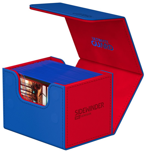 Ultimate Guard: Sidewinder Deck Case 100+ SYNERGY XenoSkin - Blue/Red