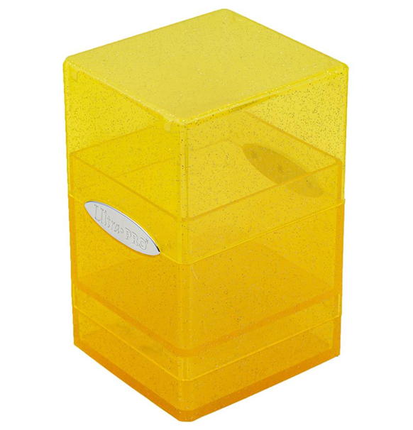 Ultra PRO Satin Tower Deck Box - Glitter Yellow