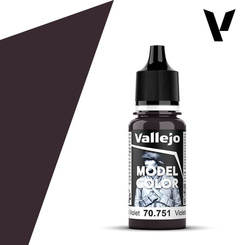 Vallejo Model Color: (70751) Black Violet 18ml