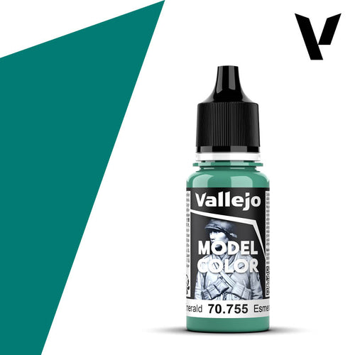 Vallejo Model Color: (70755) Light Emerald 18ml