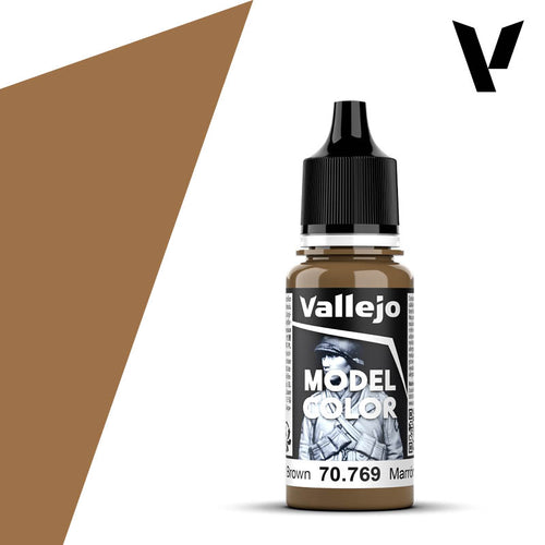 Vallejo Model Color: (70769) Mustard Brown 18ml