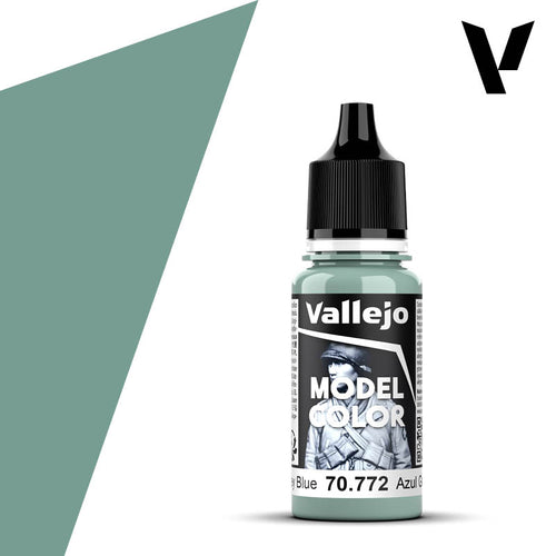 Vallejo Model Color: (70772) Medium Grey Blue 18ml