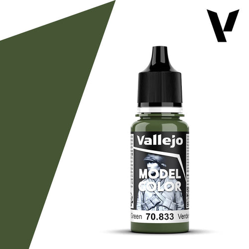 Vallejo Model Color: (70833) Fern Green Mat 18ml