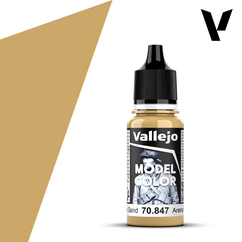 Vallejo Model Color: (70847) Dark Sand Mat 18ml