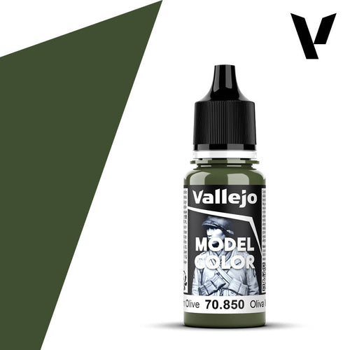 Vallejo Model Color: (70850) Medium Olive Mat 18ml