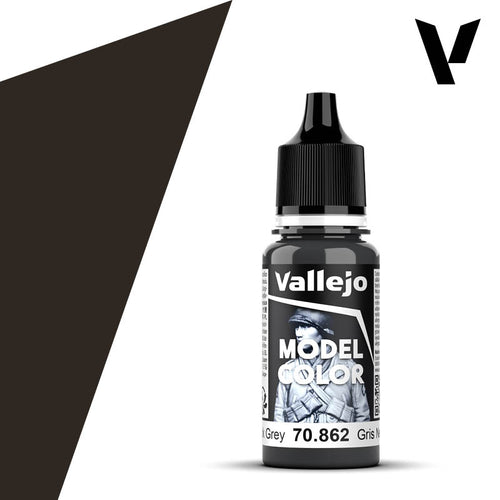 Vallejo Model Color: (70862) Black Grey Mat 18ml