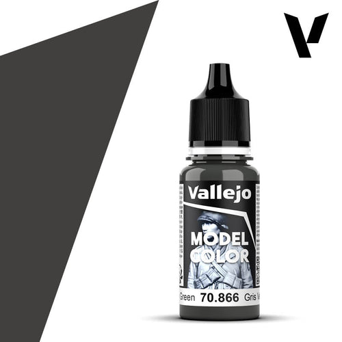 Vallejo Model Color: (70866) Grey Green Mat 18ml