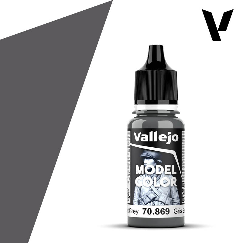 Vallejo Model Color: (70869) Basalt Grey Mat 18ml
