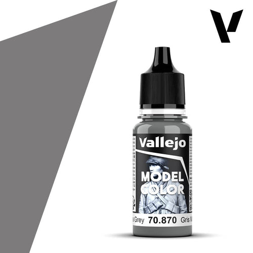 Vallejo Model Color: (70870) Medium Sea Grey Mat 18ml