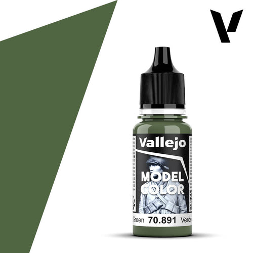 Vallejo Model Color: (70891) Intermediate Green Mat 18ml