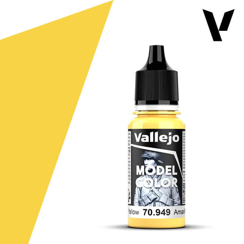 Vallejo Model Color: (70949) Light Yellow Mat 18ml