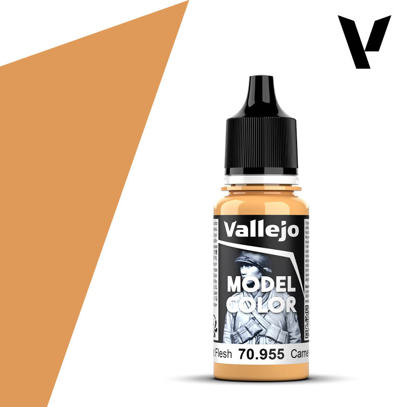 Vallejo Model Color: (70955) Flat Flesh Mat 18ml