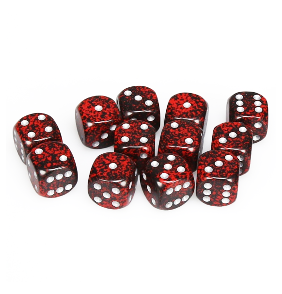 Speckled – 16mm d6 Silver Volcano™ Dice Block™