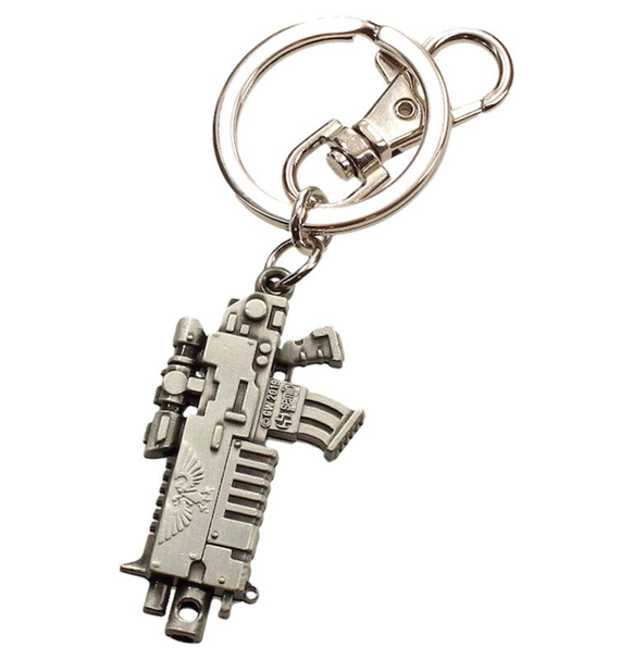 Warhammer 40K: Bolter Keychain - Metallic Finish