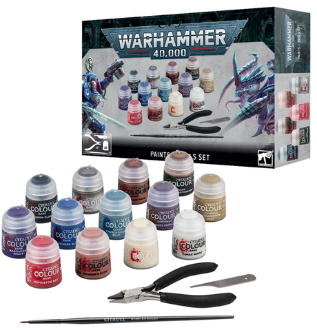  Warhammer 40k - Paints & Tools Set