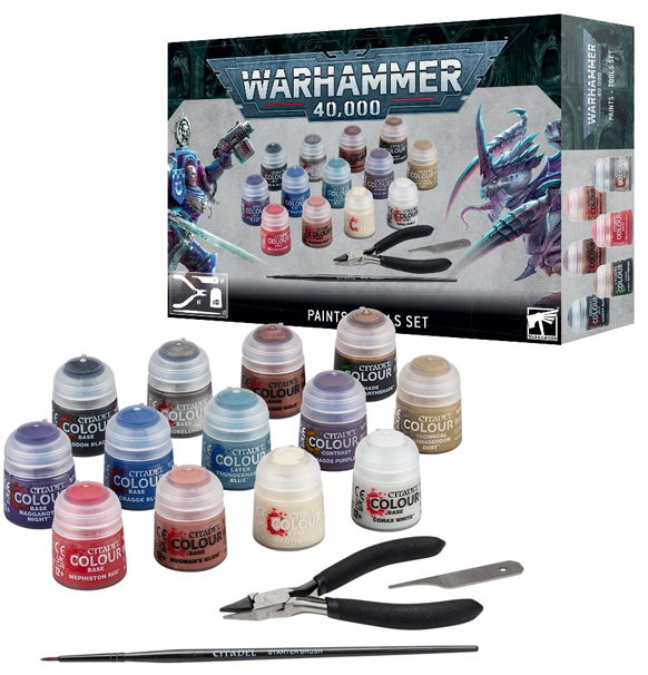 Warhammer 40k - Paints & Tools Set