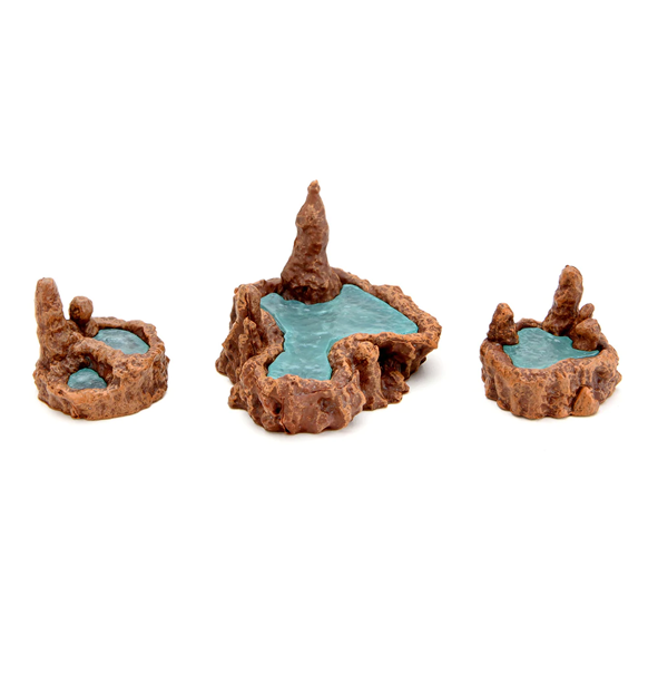 Warlock Tiles: Caverns Accessory - Mushrooms & Pools