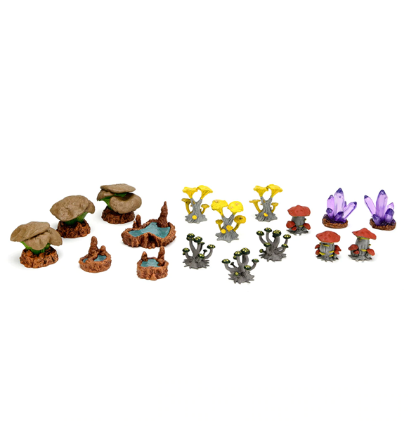 Warlock Tiles: Caverns Accessory - Mushrooms & Pools