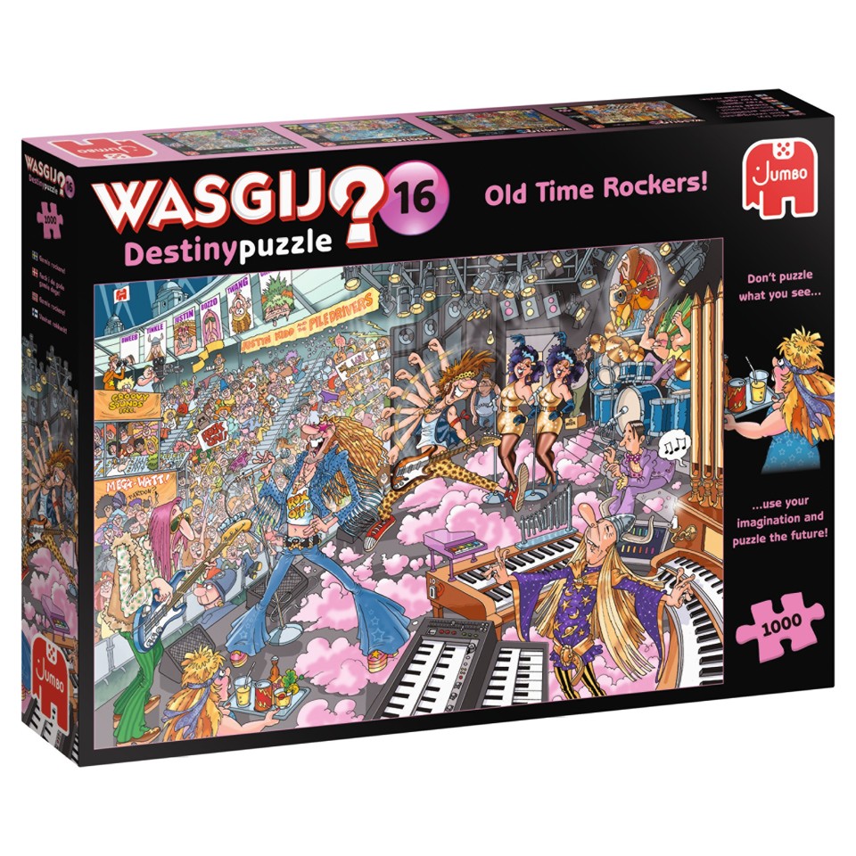 Wasgij Destiny #16: Old Time Rockers! 1000 (Puslespil)