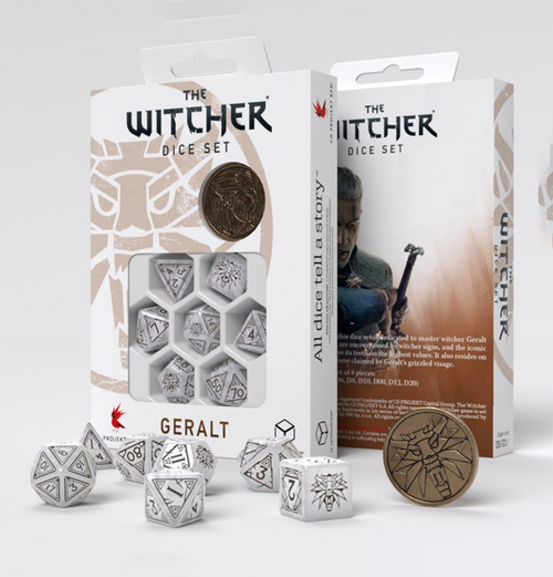 The Witcher: Dice Set - Geralt The White Wolf