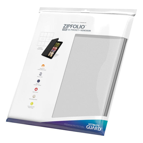 Ultimate Guard Zipfolio 480 - 24-Pocket XenoSkin™ (Quadrow) - White