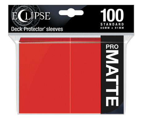 Ultra Pro: Eclipse - Apple Red 100 Matte Sleeves