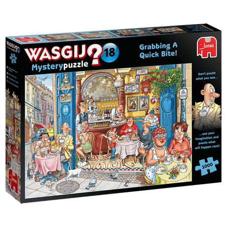 Wasgij Mystery Grabbing A Quick Bite! 1000 (Puslespil)