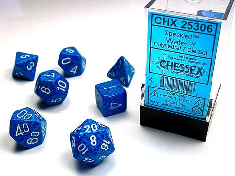 Speckled – Polyhedral Water™ Dice Block™ forside