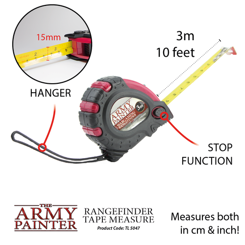 Army Painter: Rangefinder Tape Measure indhold