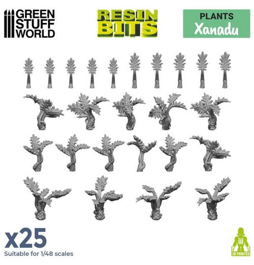 Green Stuff World: 3D Printed Set - Plants - Xanadu