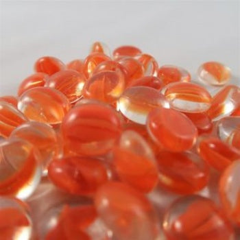 Chessex Glass Gaming Stones - Orange Catseye (40)