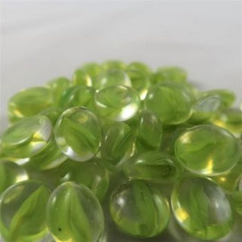 Chessex Glass Gaming Stones - Green Catseye (40)