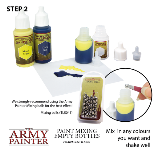 Army Painter: Paint Mixing Empty Bottles