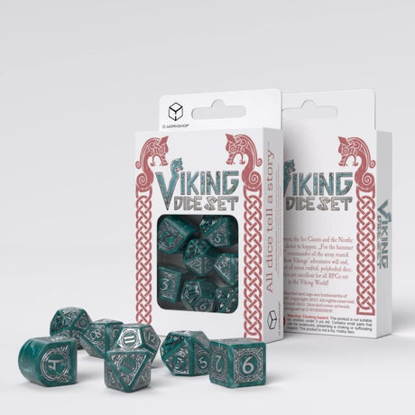 Viking Modern Dice Set: Mjolnir forside