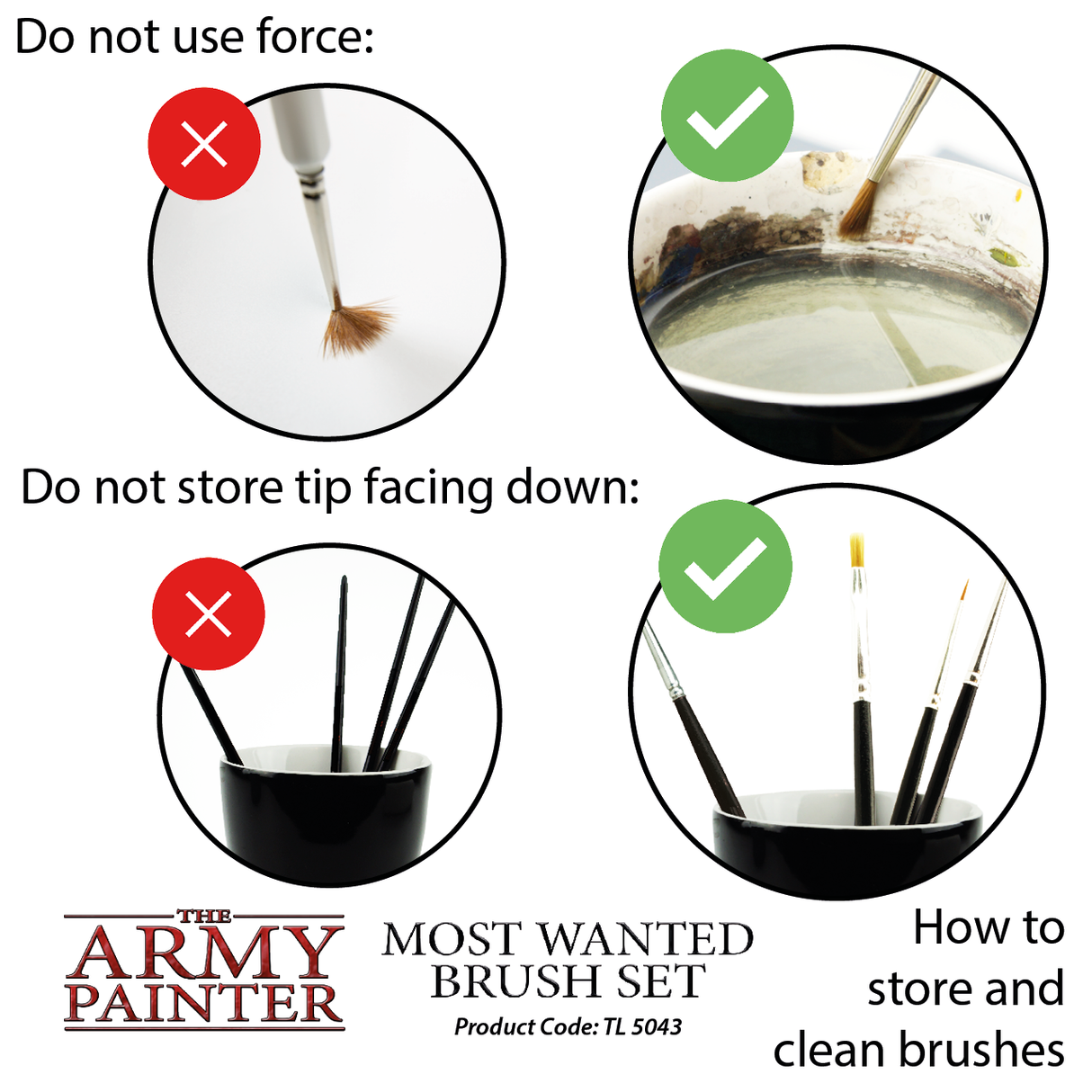 Army Painter: Most Wanted - Brush Set