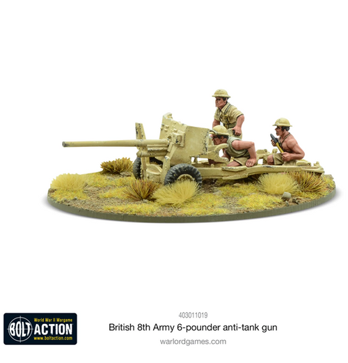 Bolt Action: British 8th Army - 6 pounder ATG (Eng)