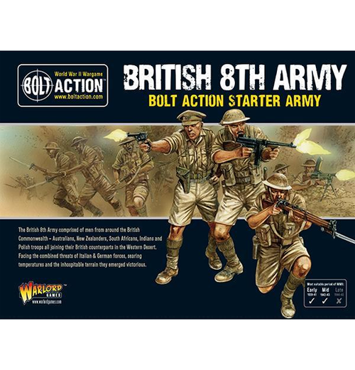Bolt Action: British 8th Army - Starter Army forside