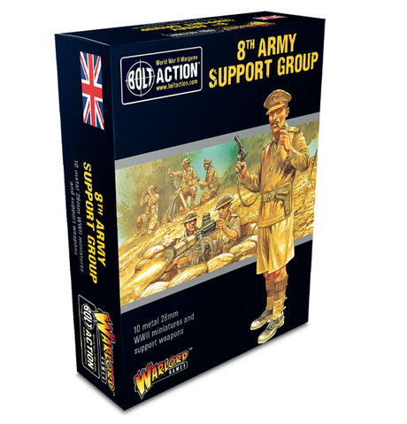 Bolt Action: British 8th Army - Support Group forside