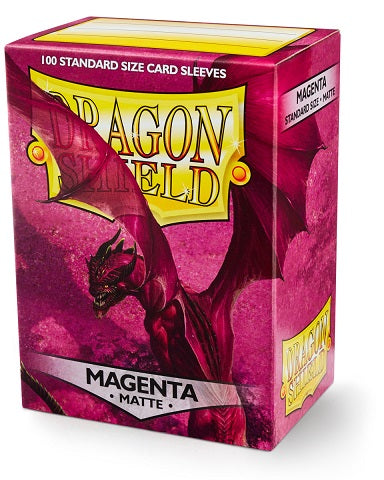 Dragon Shield: MATTE Sleeves -100 - Magenta forside