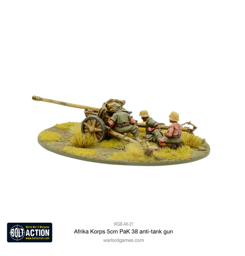 Bolt Action: Afrika Korps - 5cm PaK 38 anti-tank gun (Eng)