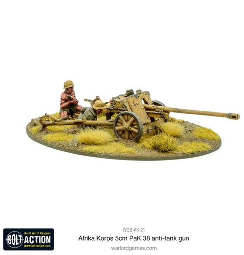 Bolt Action: Afrika Korps - 5cm PaK 38 anti-tank gun (Eng)